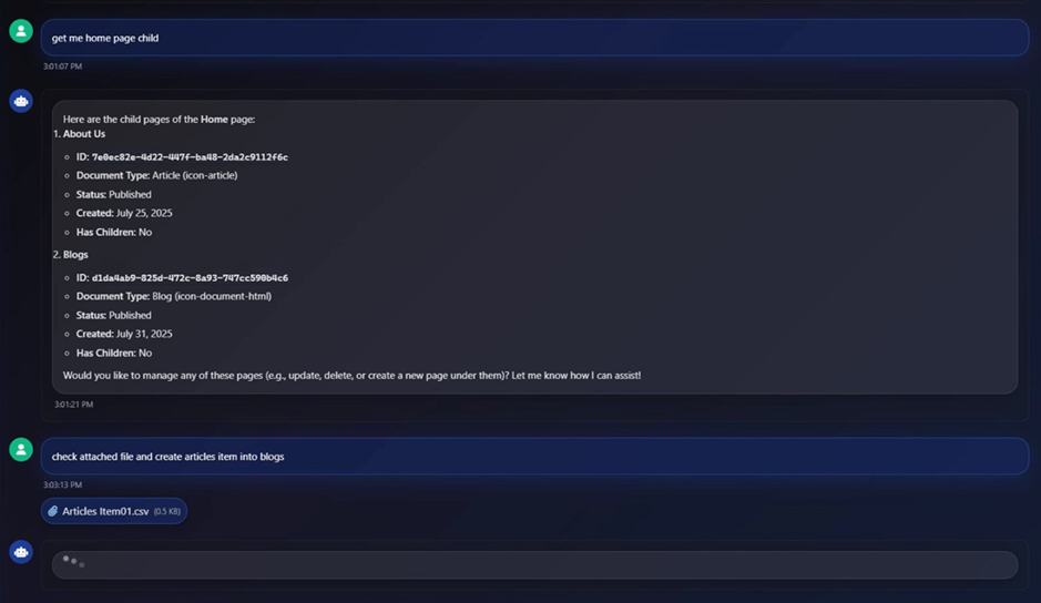 attached and command